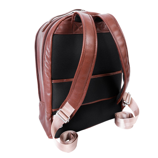 PARKER | 15” Leather Dual-Compartment Laptop Backpack