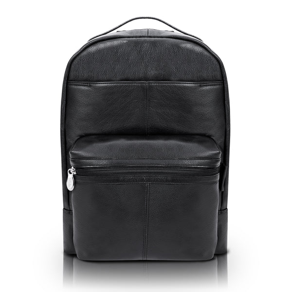 Versatile 15” Leather Dual-Compartment Pack