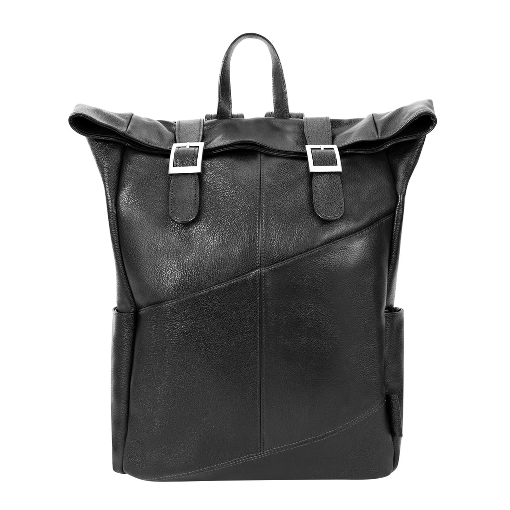 Premium 17” Leather Dual-Access Laptop Backpack – McKleinUSA