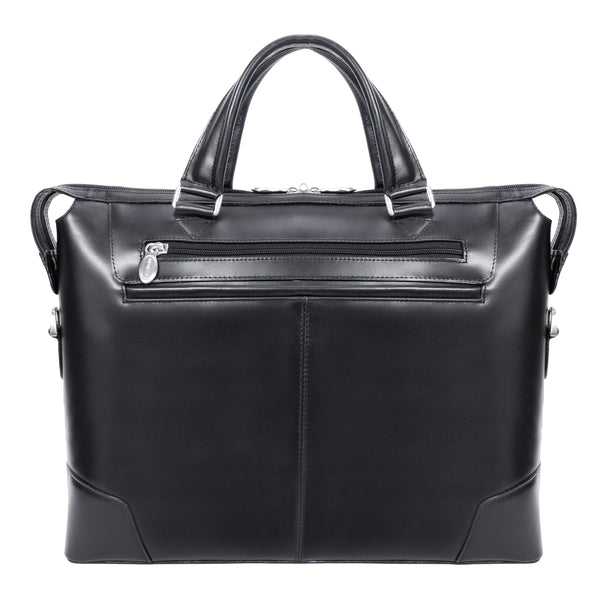ARCADIA | 17” Leather Slim Laptop Briefcase