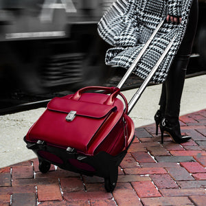 McKleinUSA La Grange Ladies Rolling Briefcase With 15.4 Laptop Pocket Red -  Office Depot