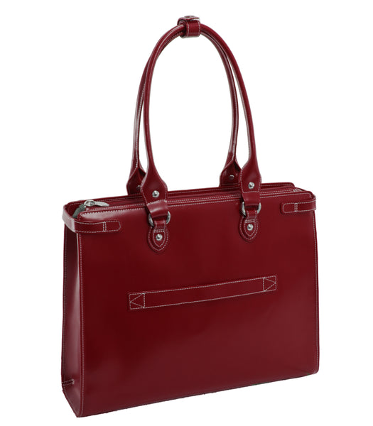 Sleek Leather Laptop Bag - 15” Briefcase Design