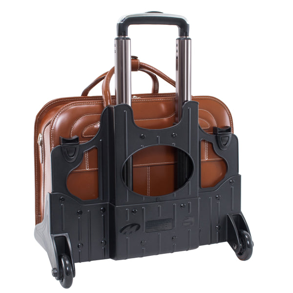 Leather Willowbrook 9498 - Premium Rolling Work Bag