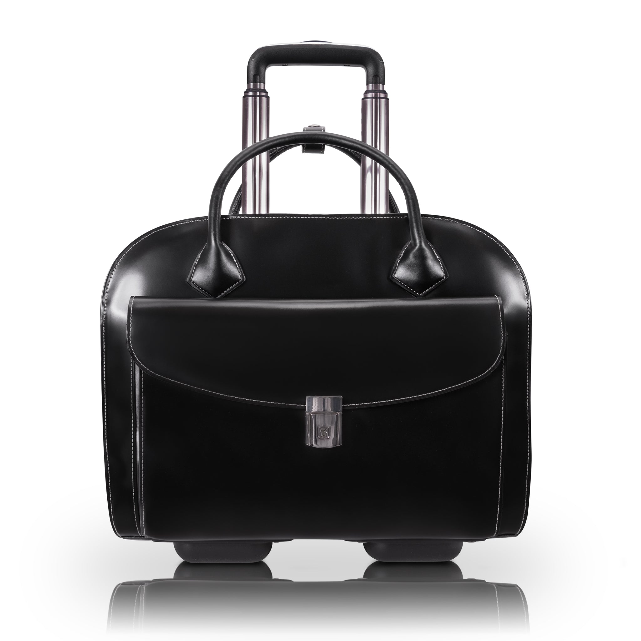 GRANVILLE 15” Leather Wheeled Laptop Briefcase – McKleinUSA