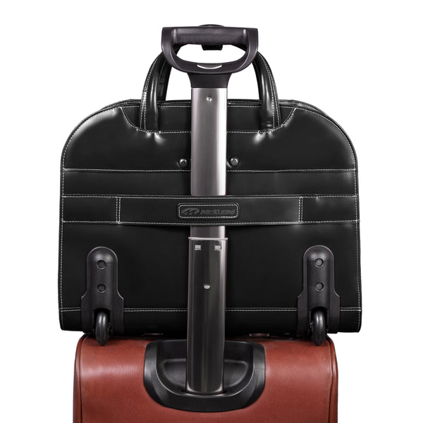 Leather Wheeled Briefcase - Versatile Companion
