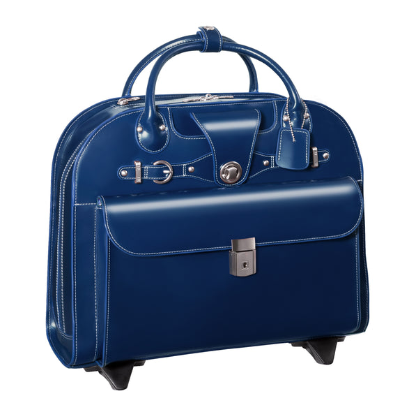 EDGEBROOK | 15” Leather Wheeled Laptop Briefcase