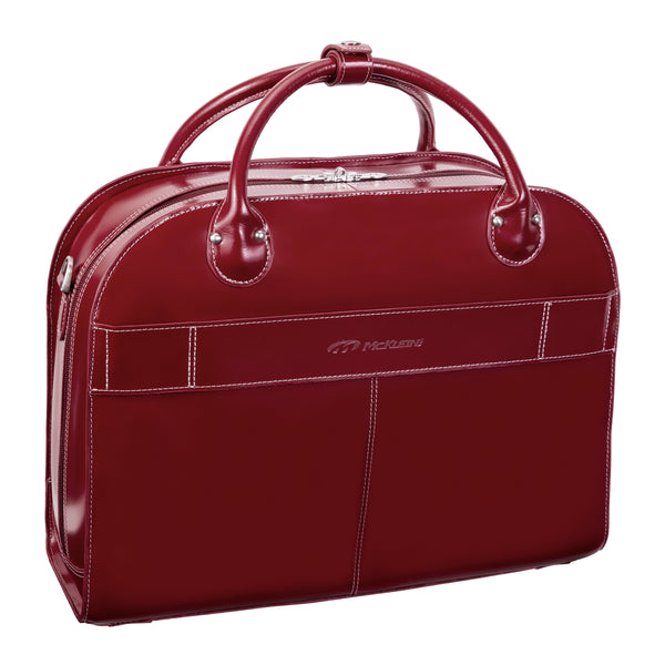 ROSEVILLE | 15” Leather Detachable-Wheeled Laptop Case