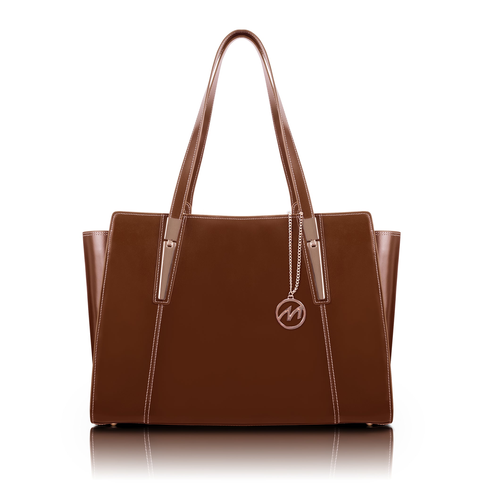 Classic Leather Tablet Tote Bag