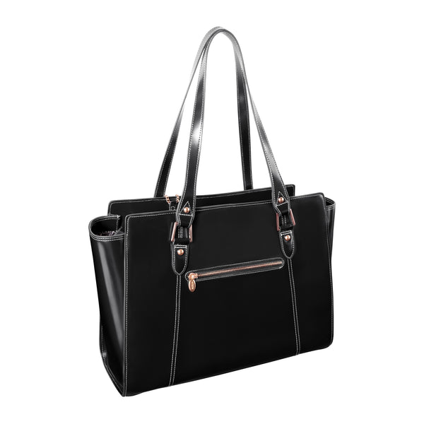 Aldora - Leather Tablet Tote with Handles
