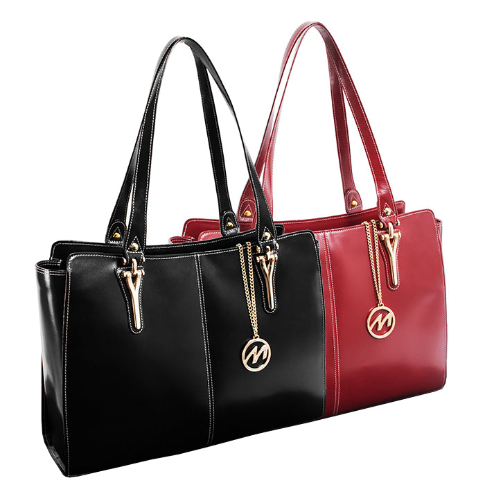 15” Leather Laptop Tote - Glenna – McKleinUSA