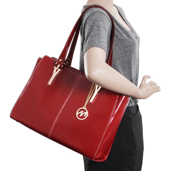 GLENNA | Leather Tablet Tote