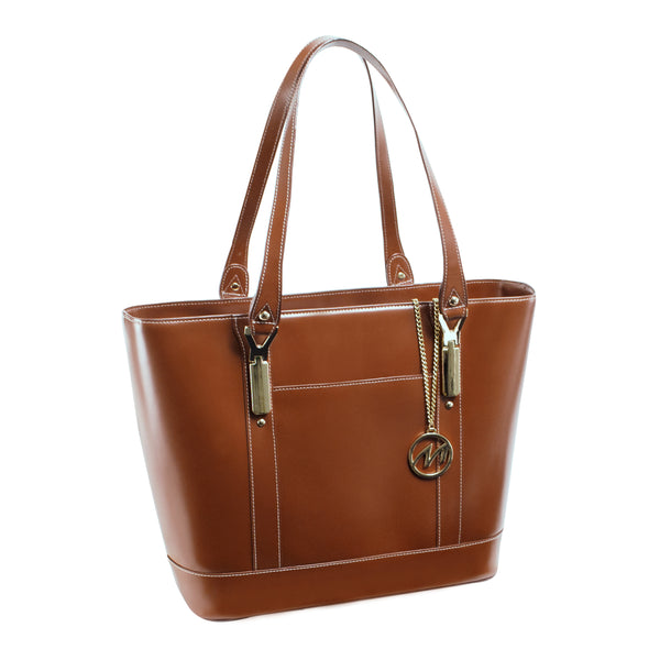 Chic Leather Tablet Tote Bag