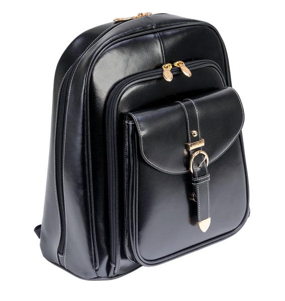 Premium 11" Leather Laptop & Tablet Business Bag