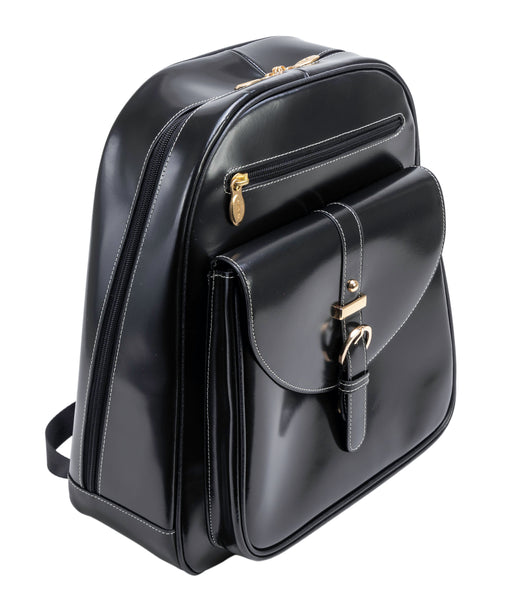 Moline Backpack: 11" Leather Laptop Tablet Bag