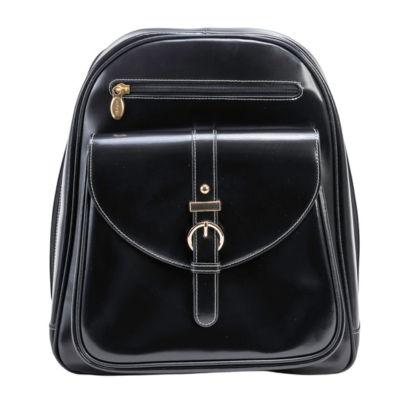 Stylish 11" Leather Business Laptop Tablet Backpack