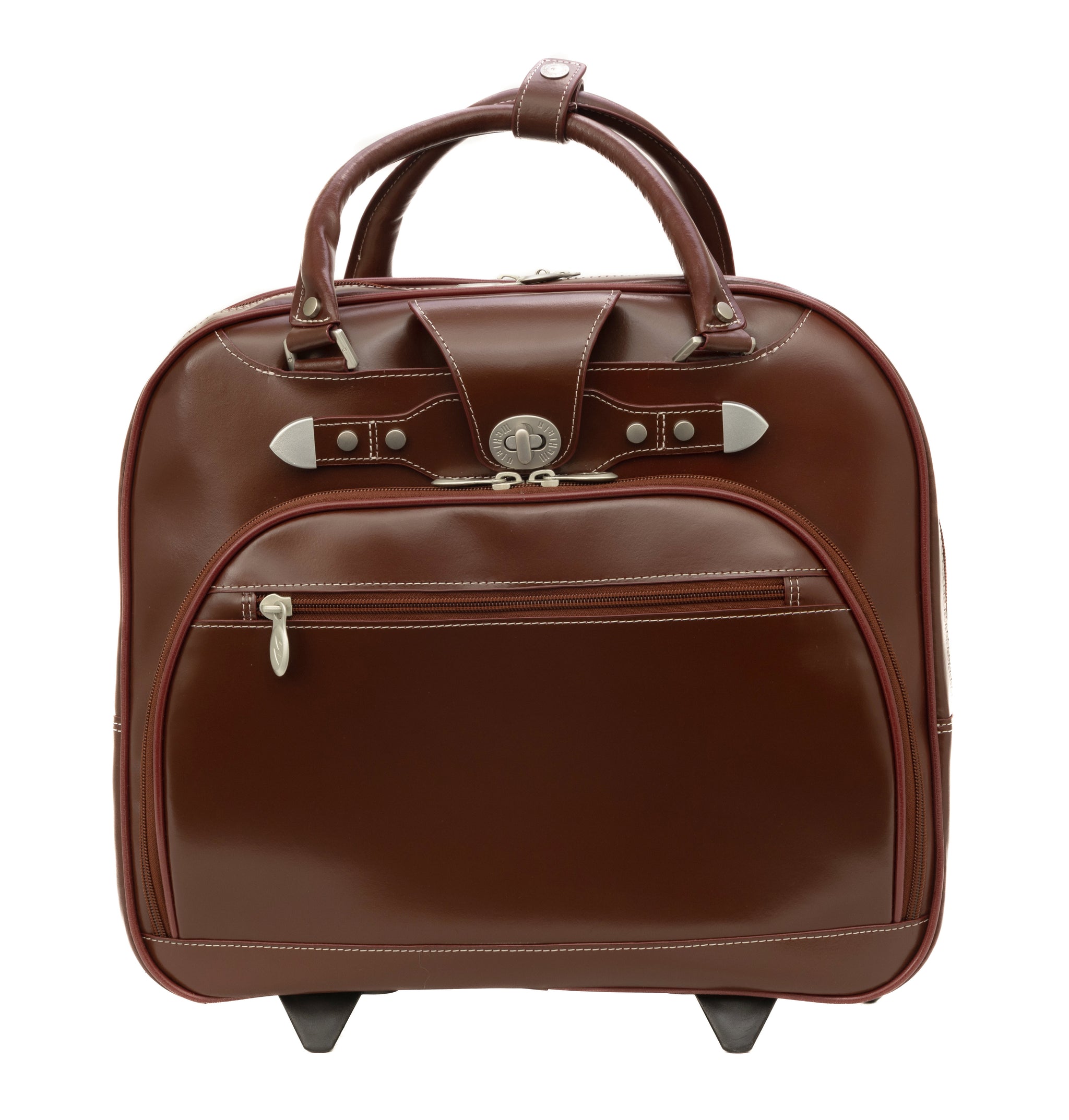 McKlein Brown Leather Laptop Bag outlet