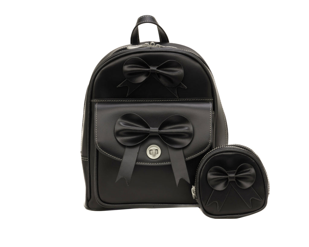 arizona marble mini backpack McKlein ACADIA Leather Mini Bow Backpack Black
