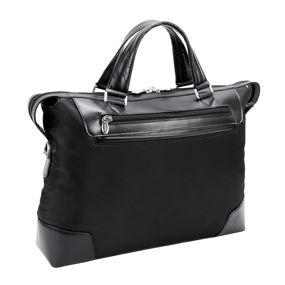 S18765 (Black) Nylon Tote & Shoulder Bag