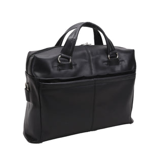 S88815 (Black) Leather Laptop Briefcase