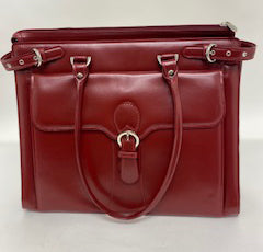 S95316 (Red) Leather Computer Bag
